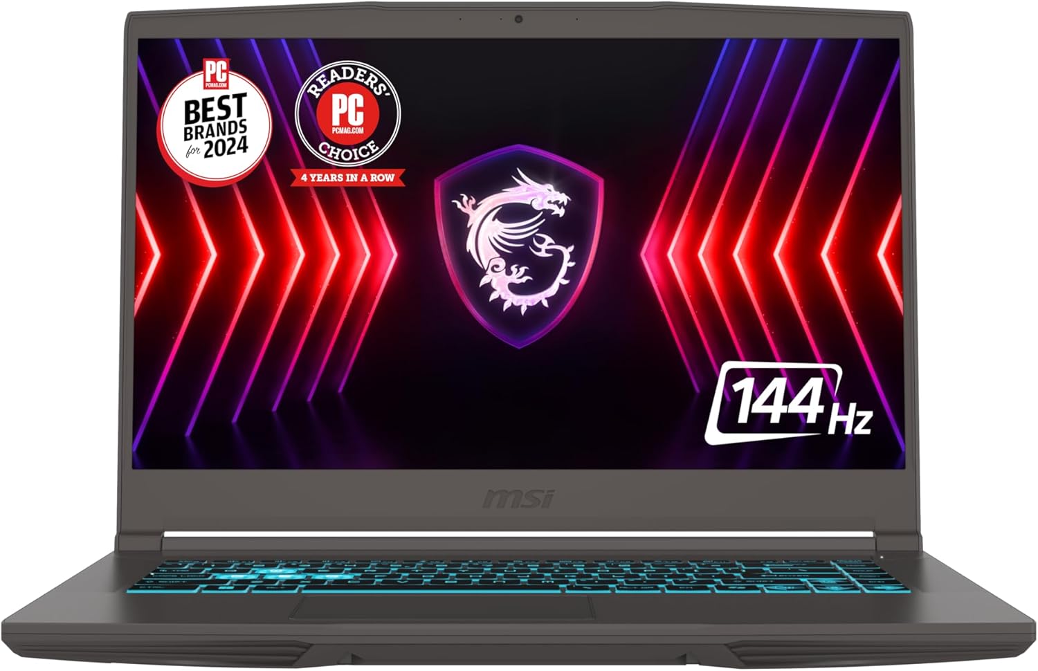 MSI-THIN-B13VE-2660XMA  15.6(144Hz)  i7-13620H  8GB2 DDR4  512GB SSD Gen 4  RTX 4050  FDOS Image principale du produit
