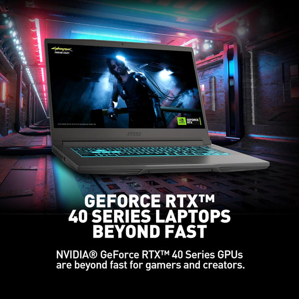 MSI-THIN-B13VE-2660XMA  15.6(144Hz)  i7-13620H  8GB2 DDR4  512GB SSD Gen 4  RTX 4050  FDOS
