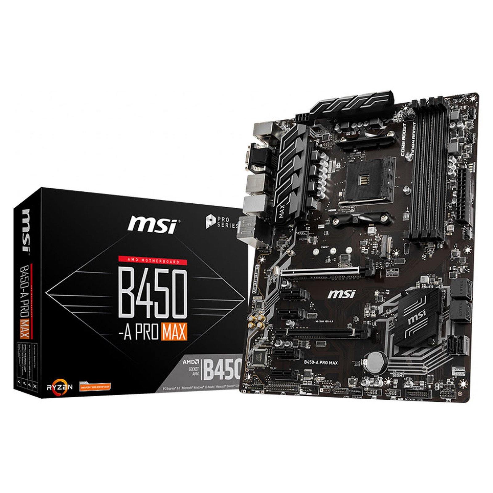 MSI B450-A Pro Max - Carte mère | Socket AM4 AMD B450 prix maroc- Smartmarket.ma Image principale du produit