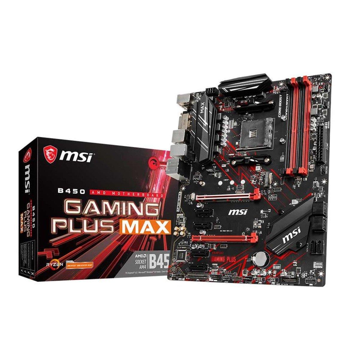 MSI B450 Gaming Plus Max - Carte mère | Socket AM4 AMD B450 prix maroc- Smartmarket.ma Image principale du produit