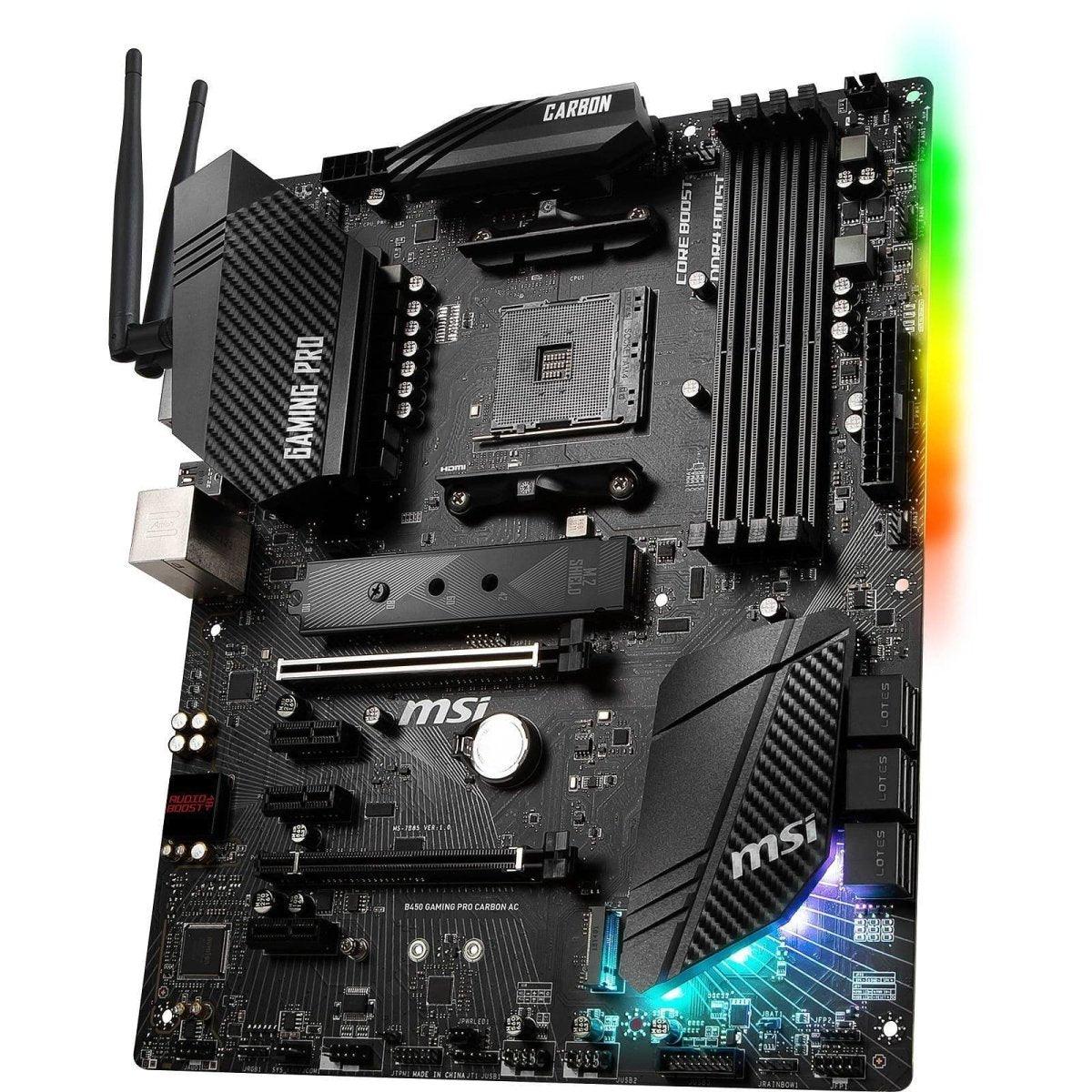 MSI B450 GAMING PRO CARBON AC - Carte mère ATX Socket AM4 AMD Image secondaire du produit