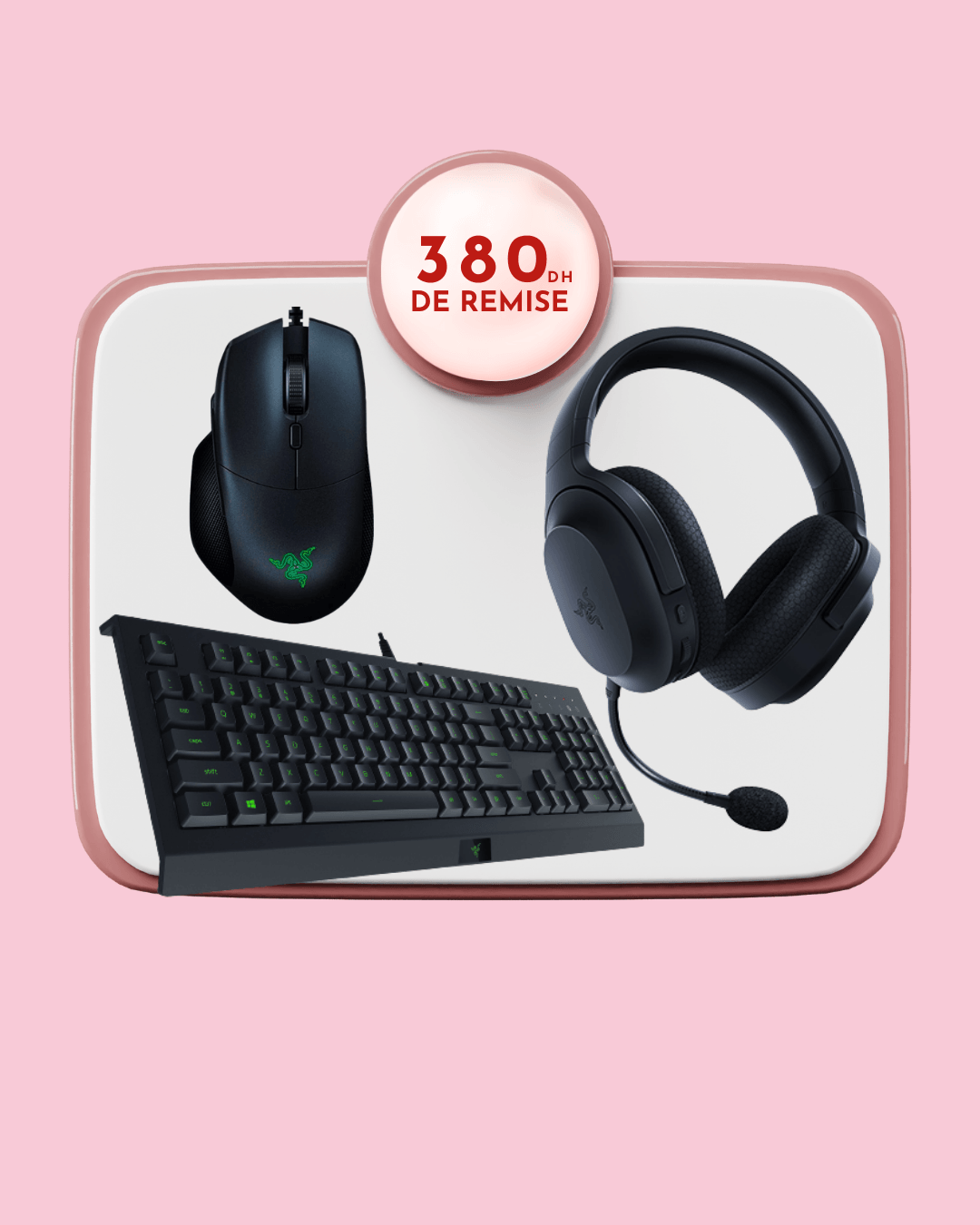 Razer Barracuda X Wireless + Razer Cynosa Lite + Razer Basilisk Essential prix maroc- Smartmarket.ma Image principale du produit